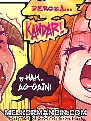 Porno comics about double fucked busty girl