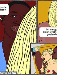 Hot interracial cartoon sex