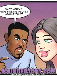 Black guys banging beautiful white babes in John Persons porno