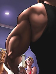 Horny white milf want to fuck big black guy interracial toons