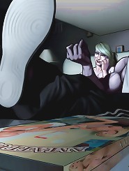 Lesson from the neighbor. Interracial comic porn from poonnet.com