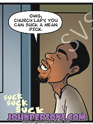 Hardcore interracial John Persons porn comics with black cock deep penetrating blonde hottie in throat